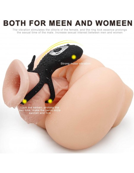 Adjustabledouble Cockring Withremote - Pierścienie erekcyjne wibrujące - 11