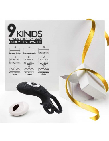 Adjustabledouble Cockring Withremote - Pierścienie erekcyjne wibrujące - 13