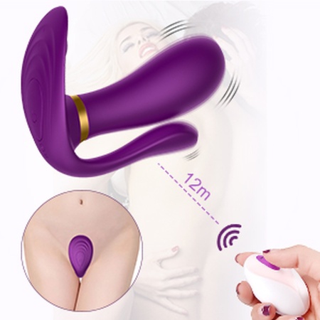 Remote Wearable Wibrator Fioletowy - 10