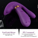 Wibrator zdalnie sterowany PURPLE - wearable butterfly z pilotem o zasięgu 10 m i podgrzewaniem 40°C - 13