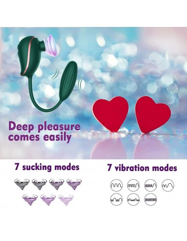 High End Suction Love Egg GREEN - Wibratory Bezdotykowe - 12