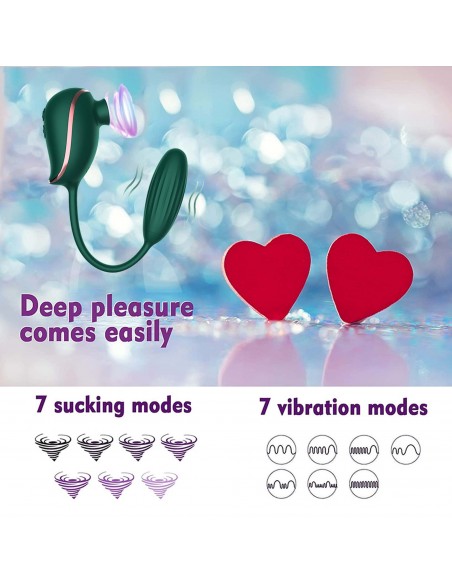 High End Suction Love Egg GREEN - Wibratory Bezdotykowe - 12