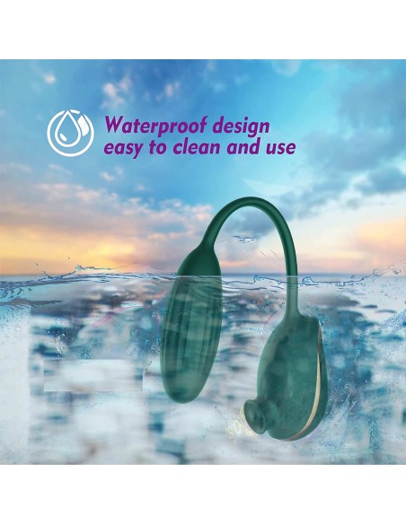 High End Suction Love Egg GREEN - Wibratory Bezdotykowe - 13