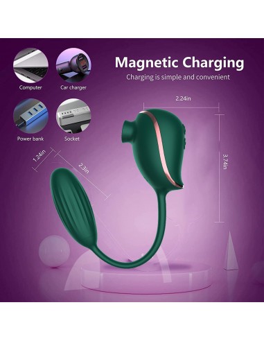 High End Suction Love Egg GREEN - Wibratory Bezdotykowe - 15