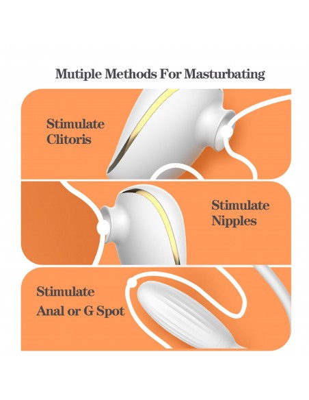 High End Suction Love Egg WHITE - Wibratory Bezdotykowe - 9