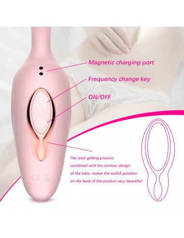 3 in 1 Sucking Vibe PINK - Wibratory Bezdotykowe - 19