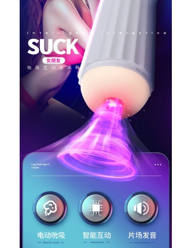 Interactive Voice 9 Vibration Speeds 9 Sucking Speeds Automatic - Masturbatory i Sztuczne pochwy - 10