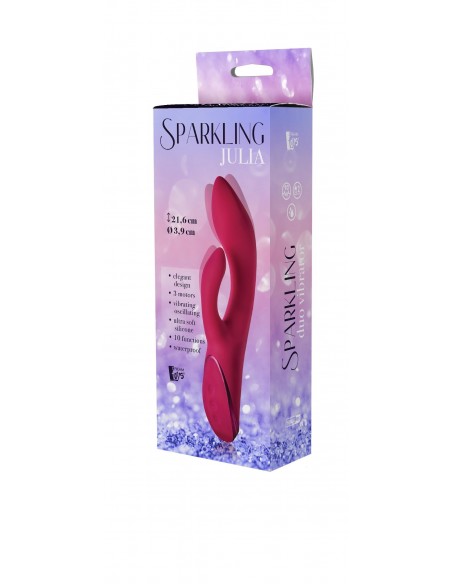 Sparkling Duo Vibrator Julia - Wibratory Króliczki - 5
