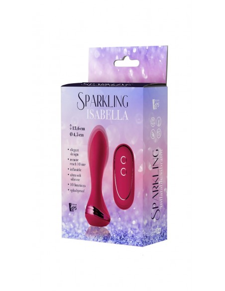Sparkling Inflatable Remote Vibrator Isabella - Kulki i korki analne wibrujące - 3