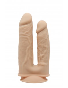 REAL LOVE DUAL DENSITY DOUBLE PENETRATOR FLESH - Dilda podwójne - 1