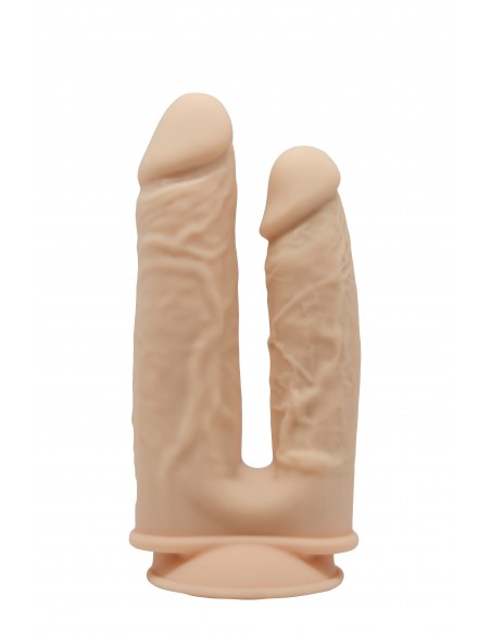 REAL LOVE DUAL DENSITY DOUBLE PENETRATOR FLESH - Dilda podwójne - 1