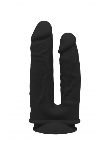 REAL LOVE DUAL DENSITY DOUBLE PENETRATOR BLACK - Dilda podwójne - 1