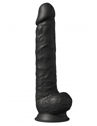REAL LOVE DUAL DENSITY XXL DILDO 15INCH Black - Dilda realistyczne - 1
