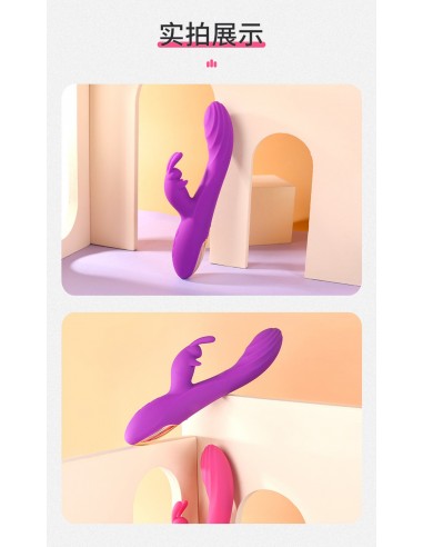 Rabbit Dual Vibrator Purple - Wibratory Króliczki - 11