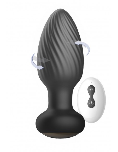 Retating Remote Anal Plug - Kulki i korki analne wibrujące - 8