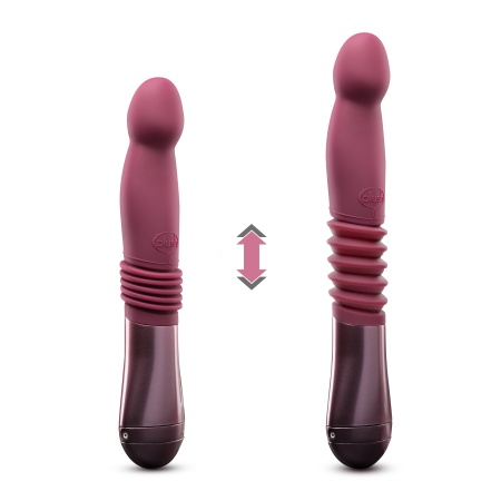 Trixie - zakrzywiony stymulator z napędem posuwistym, skok 3,1 cm, długość całkowita 25,4 cm - 1