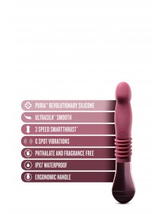 TEMPTASIA TRIXIE THRUSTING DILDO WINE - Wibratory Punktu G - 1 2