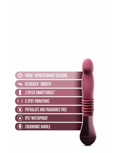 TEMPTASIA TRIXIE THRUSTING DILDO WINE - Wibratory Punktu G - 2