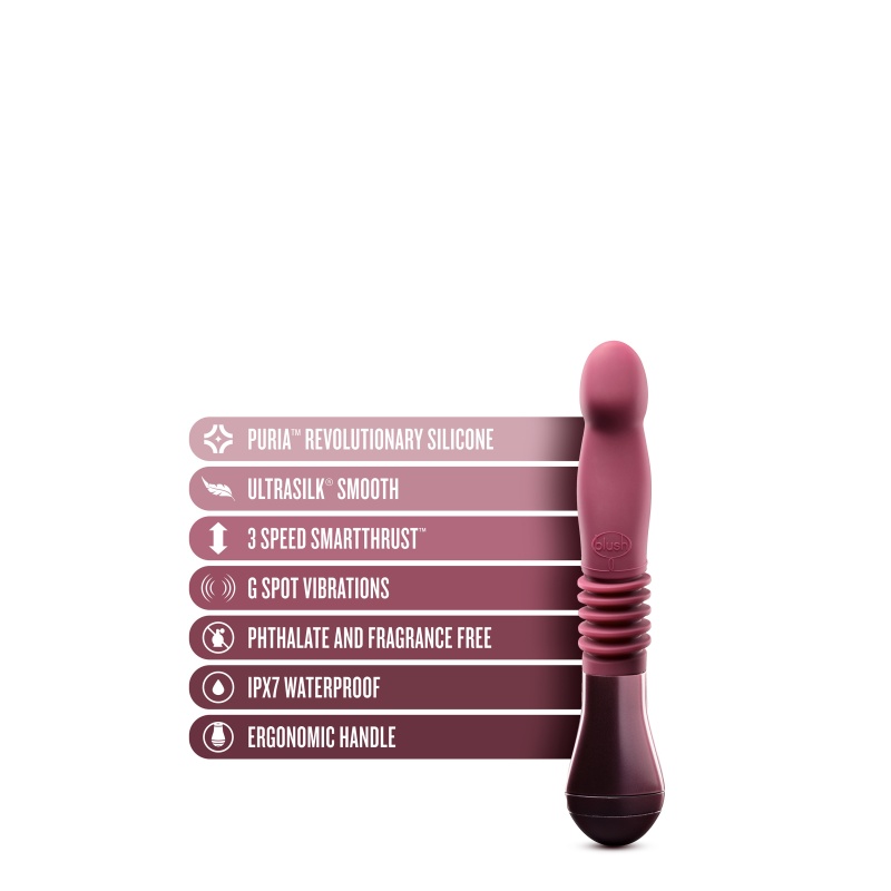 Trixie - zakrzywiony stymulator z napędem posuwistym, skok 3,1 cm, długość całkowita 25,4 cm - 2