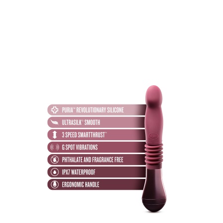 Trixie - zakrzywiony stymulator z napędem posuwistym, skok 3,1 cm, długość całkowita 25,4 cm - 2