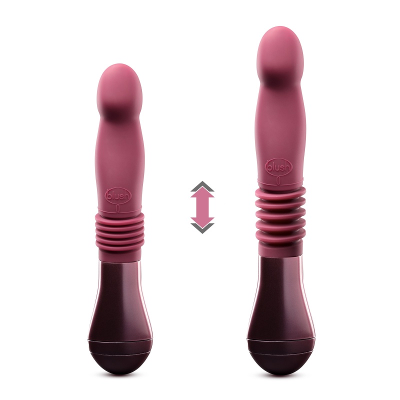 Trixie - zakrzywiony stymulator z napędem posuwistym, skok 3,1 cm, długość całkowita 25,4 cm - 4