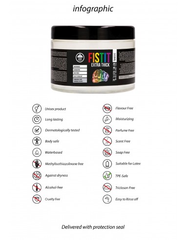 Żel do fistingu - Fist It - Extra Thick - Rainbow - 500 ml - Lubrykanty do seksu analnego - 8