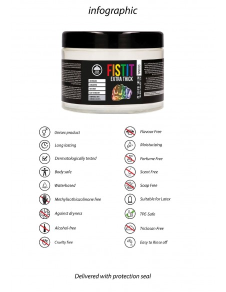 Żel do fistingu - Fist It - Extra Thick - Rainbow - 500 ml - Lubrykanty do seksu analnego - 8
