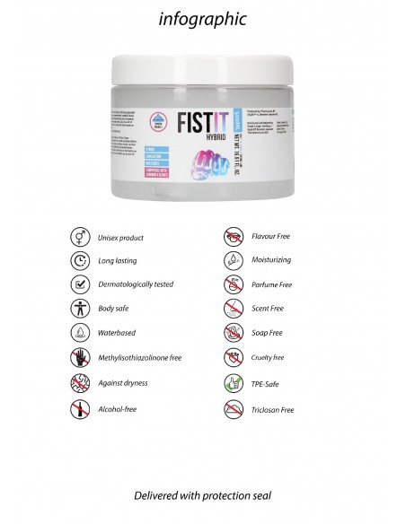 Żel do fistingu - Fist It - Hybrid - 500 ml - Lubrykanty do seksu analnego - 6
