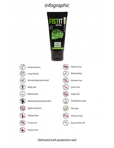 Żel do fistingu - Fist It - Natural - 100 ml - Lubrykanty do seksu analnego - 6