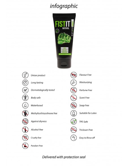 Żel do fistingu - Fist It - Natural - 100 ml - Lubrykanty do seksu analnego - 6