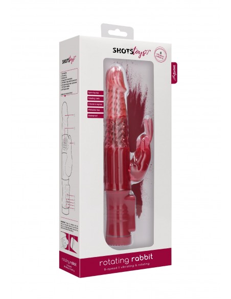 Rotating Rabbit - Red - Wibratory Króliczki - 1