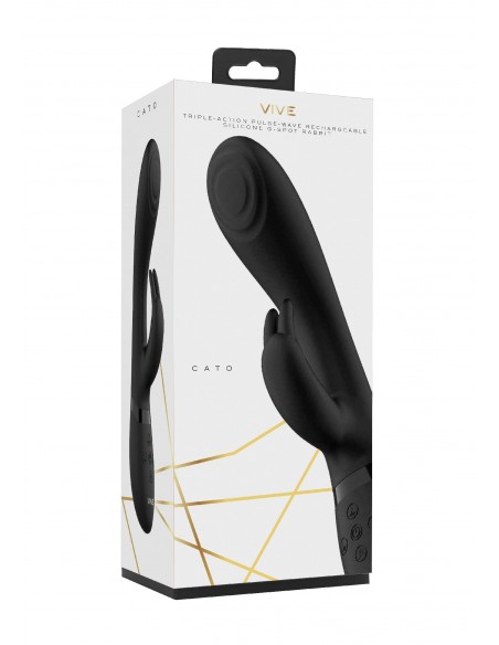Cato - Pulse G-Spot Rabbit - Black - Wibratory Króliczki - 1