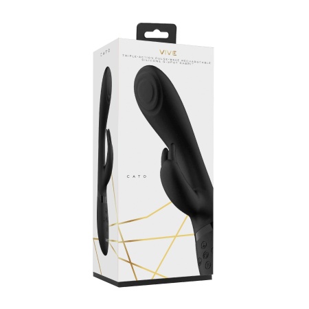 Wibrator Króliczek Cato - Pulse G-Spot Rabbit - Czarny - 1