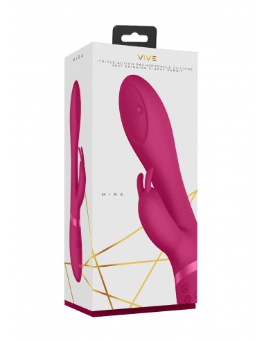 Mira - Spinning G-Spot Rabbit - Pink - Wibratory Króliczki - 1