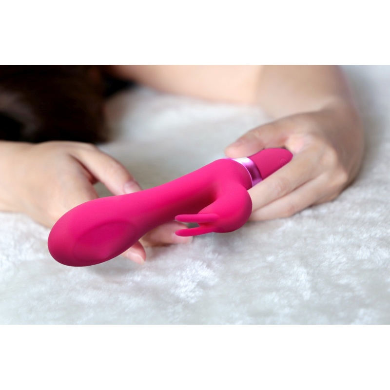 Mira Spinning G-spot Rabbit - wirujący wibrator królik z 3 silnikami, Ø 3,5 cm, długość wprowadzalna 11,5 cm - 3