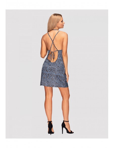 Nadines koszulka i stringi niebieska  S/M - Koszule nocne - 4