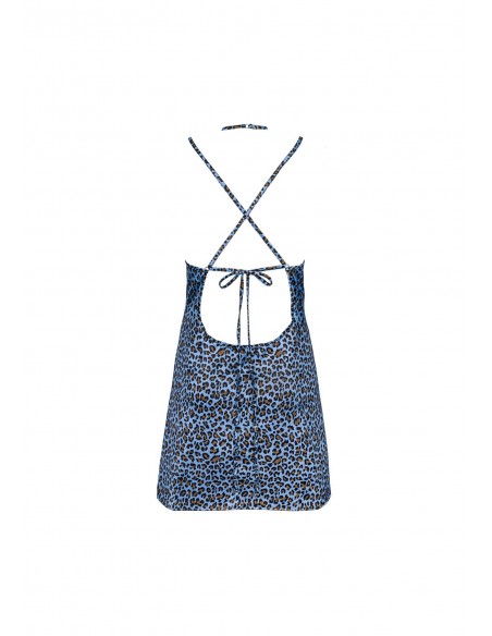 Nadines koszulka i stringi niebieska  S/M - Koszule nocne - 6