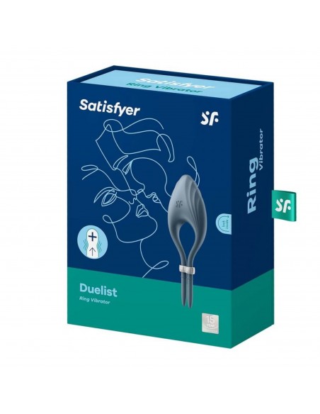 Wibrujący Pierścień Na Penisa Duelist Ring Vibrator (Dark Blue)  - Pierścienie erekcyjne wibrujące - 6