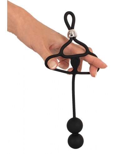 Pierścień na penisa Rebel Triple Ball/Cock Ring Wi - Pierścienie erekcyjne niewibrujące - 5