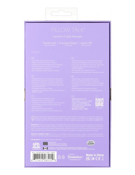 Pillow Talk Sassy Special Edit - Wibratory Punktu G - 4