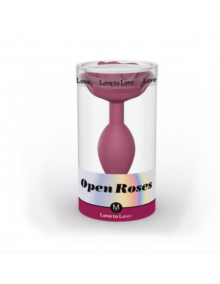 OPEN ROSES M SIZE - PLUM STAR - Korki analne silikonowe - 1
