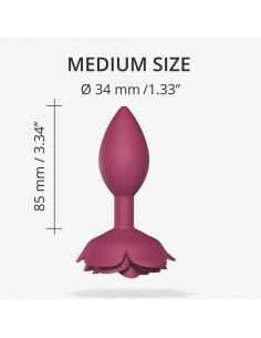 OPEN ROSES M SIZE - PLUM STAR - Korki analne silikonowe - 1 2