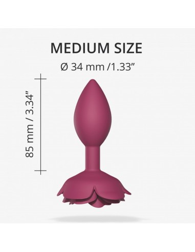 OPEN ROSES M SIZE - PLUM STAR - Korki analne silikonowe - 2