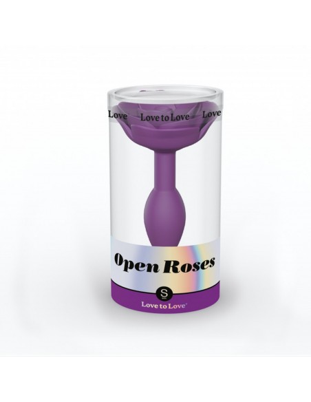 OPEN ROSES S SIZE - PURPLE RAIN - Korki analne silikonowe - 1