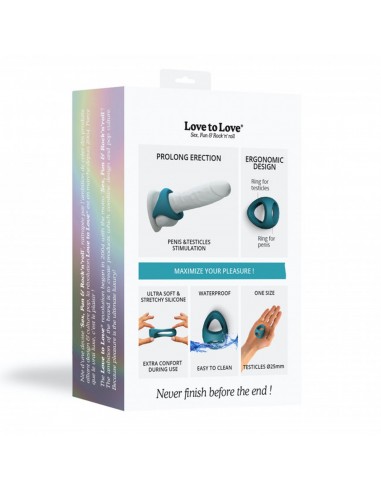 Pierścień na penisa Flux Ring - Teal Me - Pierścienie erekcyjne niewibrujące - 8