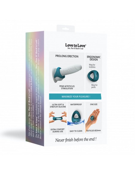 Pierścień na penisa Flux Ring - Teal Me - Pierścienie erekcyjne niewibrujące - 8