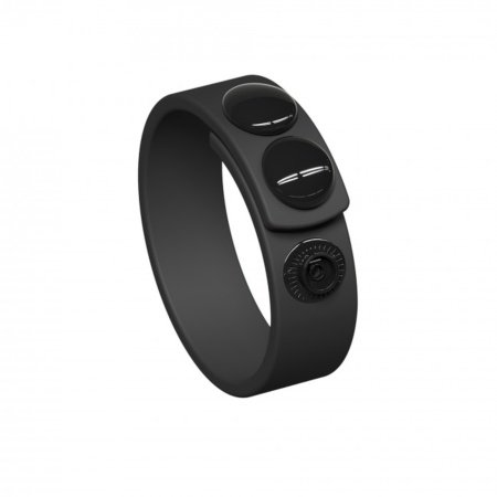 Pierścień erekcyjny Hero Ring Black Onyx - regulowany zacisk na guzik z silikonu medycznego, Ø 3-6 cm (taśma 20 × 4 cm) - 1