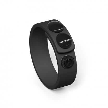 Pierścień erekcyjny Hero Ring Black Onyx - regulowany zacisk na guzik z silikonu medycznego, Ø 3-6 cm (taśma 20 × 4 cm) - 2