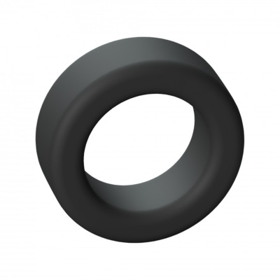 Pierścień na penisa Cool Ring Black Onyx - miękki, elastyczny płynny silikon, uniwersalny obwód dopasowujący się do nasady prąci - 1
