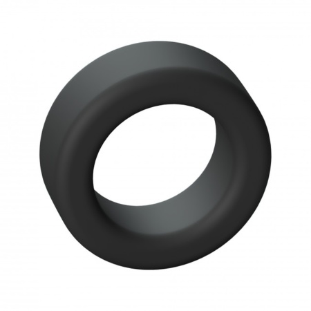 Pierścień na penisa Cool Ring Black Onyx - miękki, elastyczny płynny silikon, uniwersalny obwód dopasowujący się do nasady prąci - 1